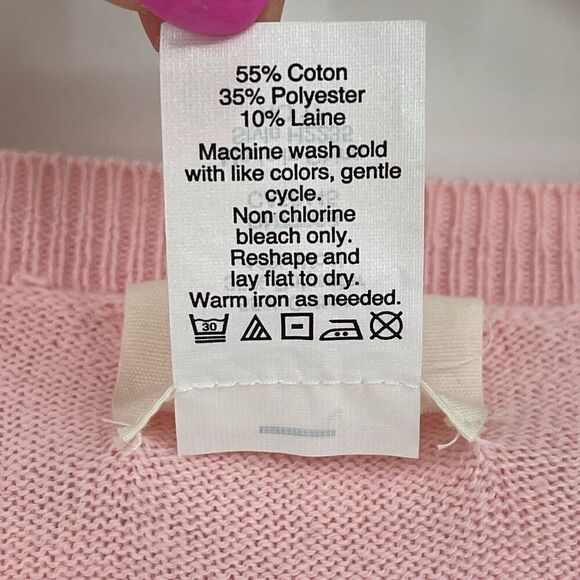 Crewcuts Factory Sequin Sprinkles Cupcake Crewneck Sweater Girls Size 14 Pink - Picture 5 of 5